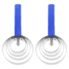 2 Pcs Horse Hair Brush Bridegroom Cow Tails Stainless Steel Saddle Covers for Western 2
