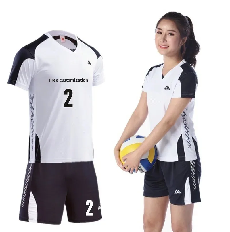 round Neck Sports Leisure Set for Men And Women Volleyball Badminton Table Tennis Competition Uniform Printed