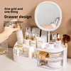 Desktop Makeup Organizer Box Cosmetic Storage Holder Lipstick Arrangement Drawer Style Skin Care Product Display Stand 2