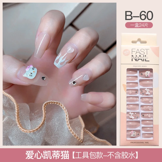 Hello Kitty Christmas Nail Art