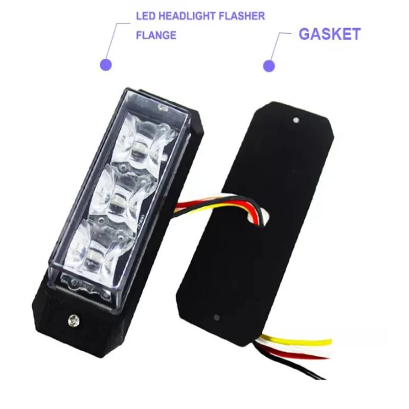 bright-3w-car-surface-mount-warning-lighthead22-flash-modeled-grille-emergency-lightpolice-strobe-lightwaterproof