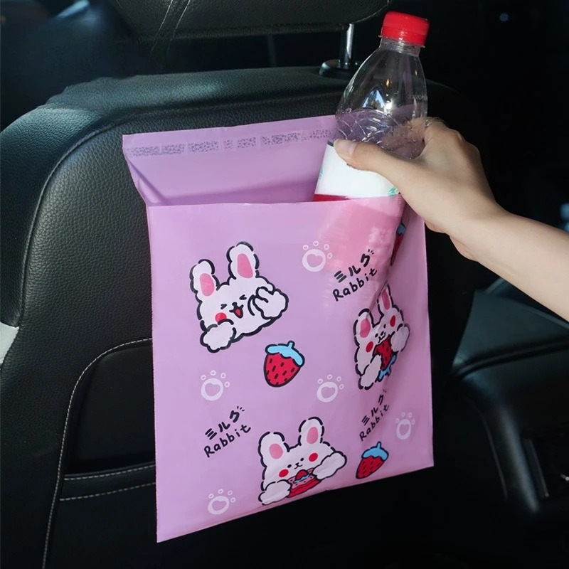 30pcs Car Garbage Bag Easy To Stick Disposable Portable Bag Waterproof and Leak Proof Barf Vomit Bag Self-adhesive Cleaning