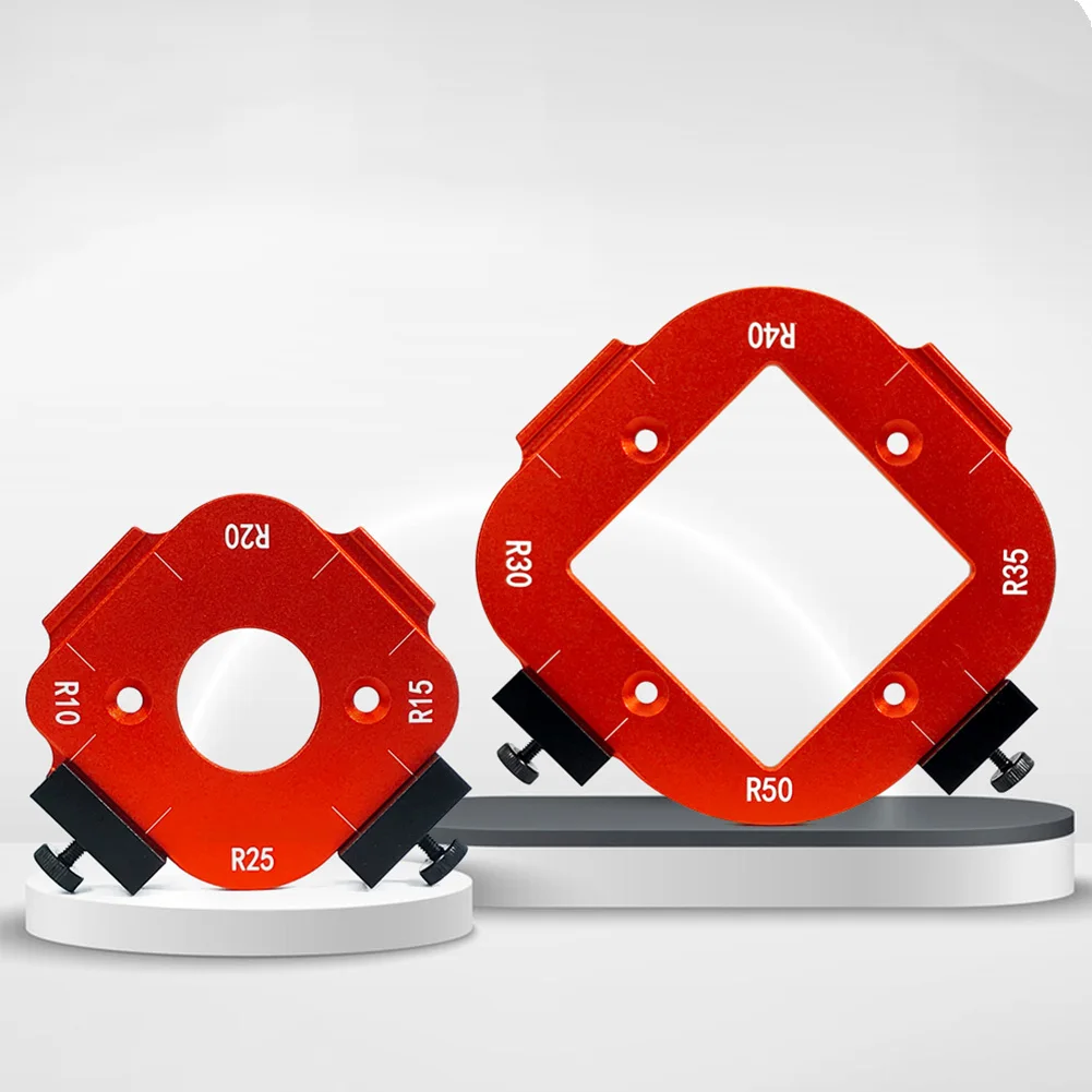 Woodworking Router Templates R10-R25/R30-R50 Radius Jig Arc Angle Positioning Template Woodworking Hand Tool