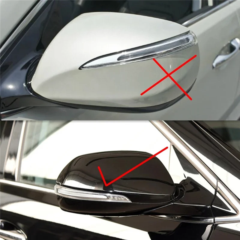 

1Pair Rearview Mirror Turn Signal for Hyundai Santa Fe 2013-2018 Side Mirror LED Reflector Light 87613-B8000 87623-B8000
