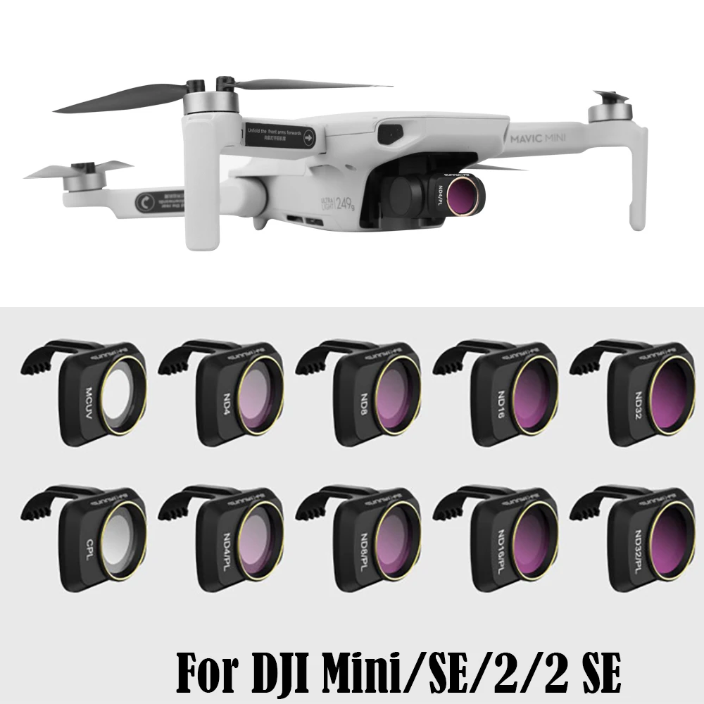 

Drone Camera Accessories Kit For DJI Mini 1/2/SE/2 SE Gimbal Lens Filter Protector For DJI Mini2 SE UV CPL ND 4 8 16 32 64 PL