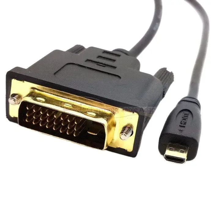 Cavo Compatibile Hdmi Ad Alta Velocità Micro Hd A Dvi Dvi-D 24 + 1Pin Cavi Adattatore 3D 1080P Per Lcd Dvd Hdtv Xbox Ps3 1M 3Ft 1.8M 6Ft