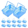 12 Pcs House Shopping Basket Tiny Mini Baskets with Handles Picnic Grocery Toy Children Room Miniature 3