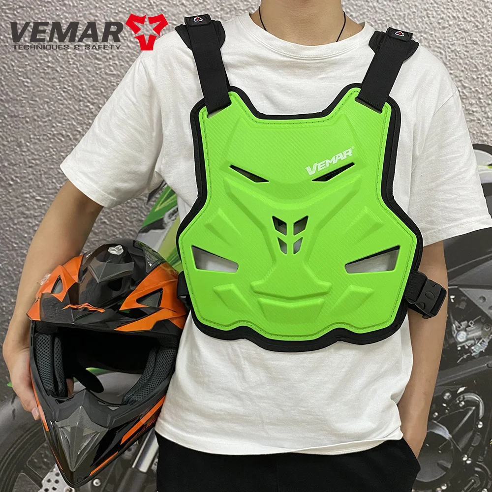Vemar New Motorcycle Jacket Racing Armor Chest Back Protector Moto Body Armor Vest Adult Motocross Cycling Elbow & Knee Pads