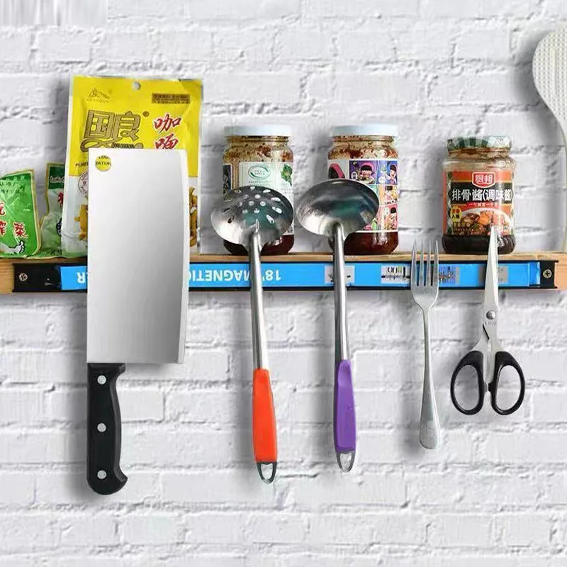 Strong Magnetic Tool Rack Hardware Kitchenware Iron Products Storage Magnetic Force Rack Magnet Magnetic-Strip Hanger