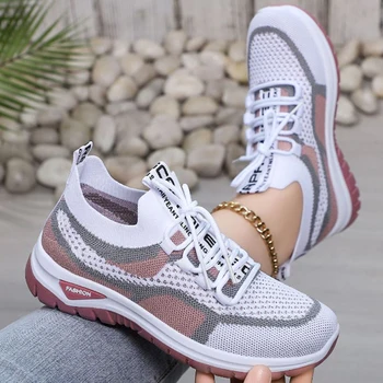 Women Sneakers 2025 New Spring Autumn Brand Luxury Vulcanize Shoes Casual Footwear Zapatillas Mujer Light Flat Breathable Shoes 1