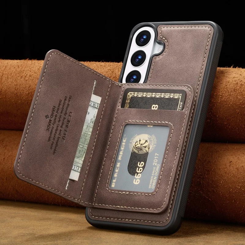 Versatile 2-in-1 Magnetic Leather Wallet Card Phone Case Cover