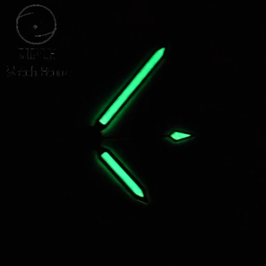 Elegant Luminous Watch Hands in Mixed Metallic Tones