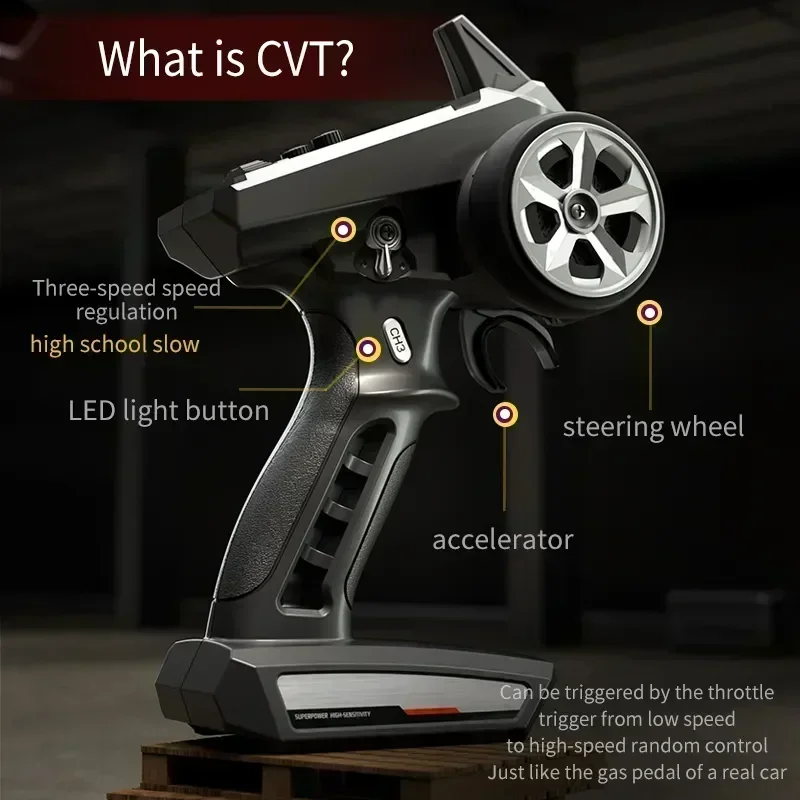 Wltoys-  ڵ, LED , ǵ彺, 1:16 , 50 km/h, 16303,4x4, 2.4G 