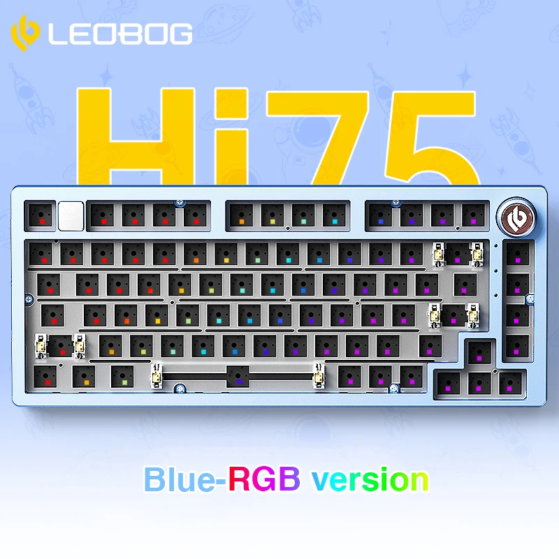 LEOBOG Hi75 75% カスタムベアボーンキーボード有線アルミ
