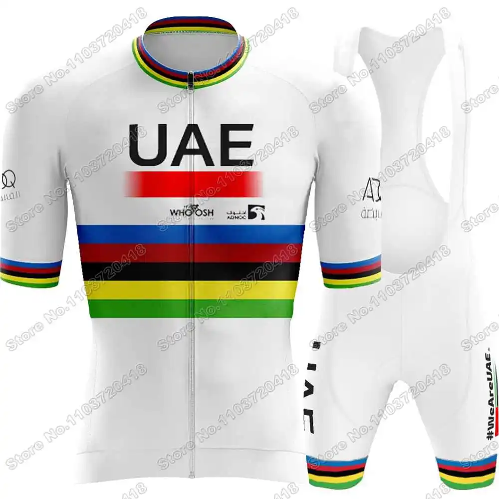 2024 Pink Italy Tour UAE Team Cycling Jersey Set Summer Cycling Clothing Men Short Sleeve Kit Road Bike Shirts Suit Bib Shorts