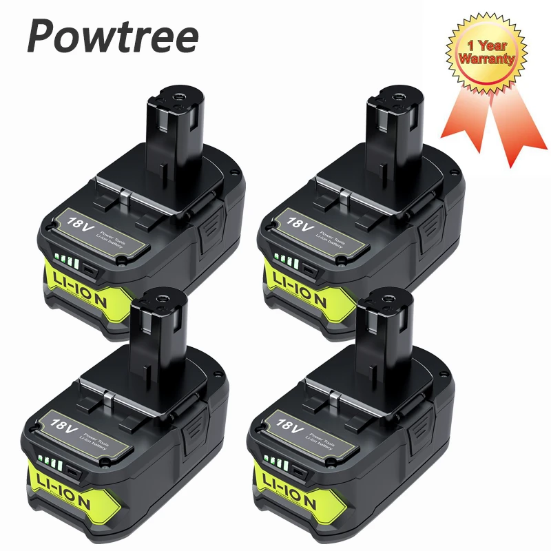 6.0Ah 18V Replacement Battery for Ryobi 18V Lithium Battery for P108