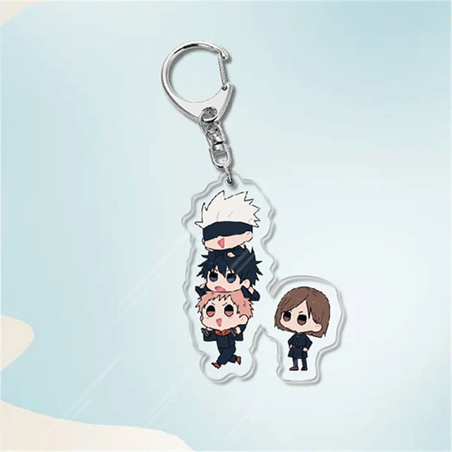 Cute Jujutsu Kaisen Q Version Keychain Gojo Satoru Geto Suguru Yuji Itadori  Inumaki Toge Acrylic Pendant Key Chain Anime Jewelry - AliExpress