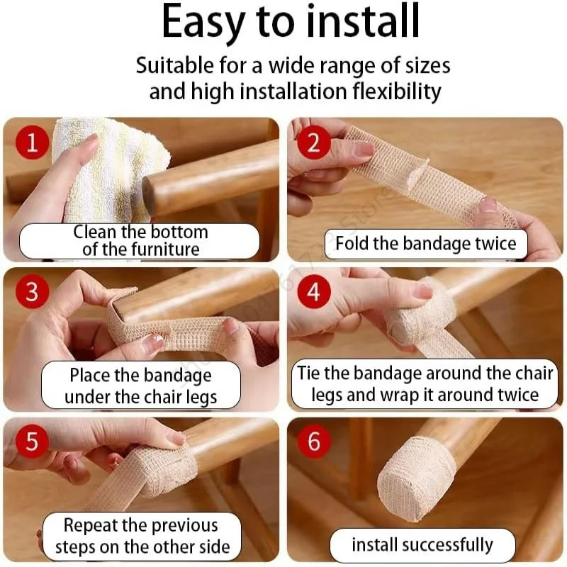 Chair Leg Floor Protector Pads - Anti-slip Silent Furniture Mats, Wear-Resistant Floor Protection