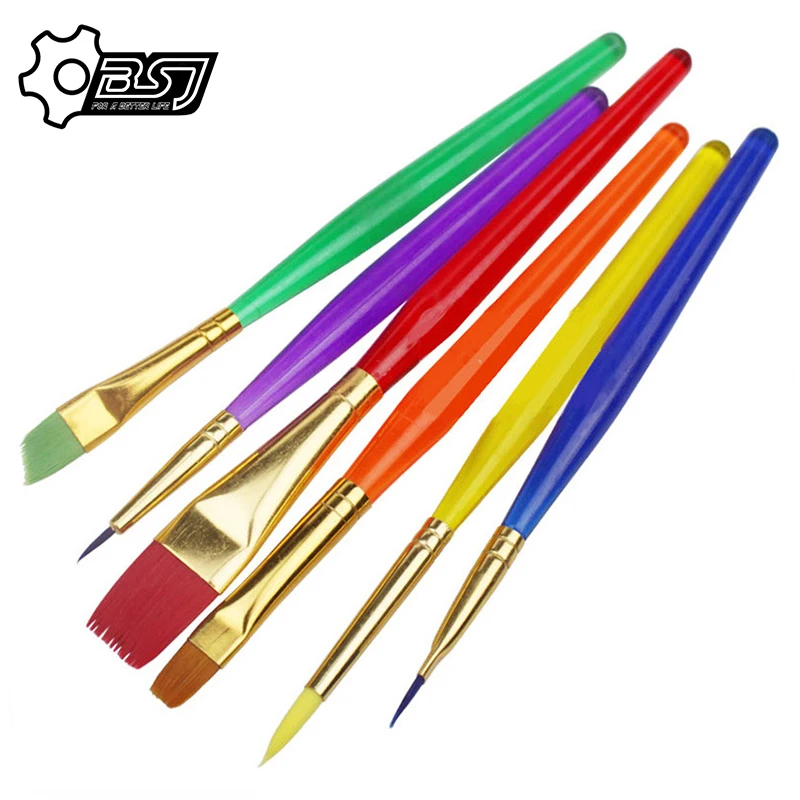 6pcs/set Cake Brush Fondant Cake Decorating Painting Brush DIY Sugarcraft Baking Pastry Tools Kitchen Accessories