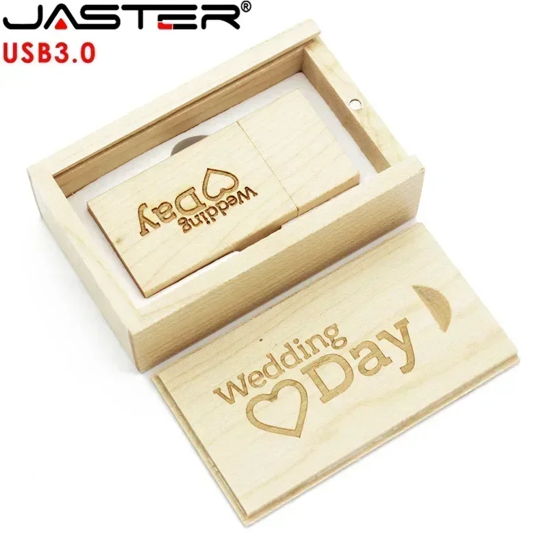 USB 3.0 Wooden Flash Drive Pendrive Memory Stick 4GB 8GB 16GB 32GB 64GB U Disk Wedding Gift JASTER usb flash drive flash drive