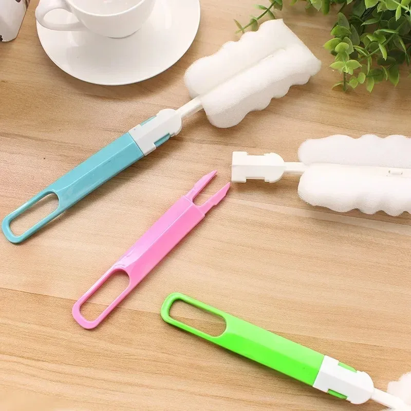 Breast milk storage bottle Food freezer Fresh cup Long handle baby bottle brush Removable soft sponge water cleaning tool