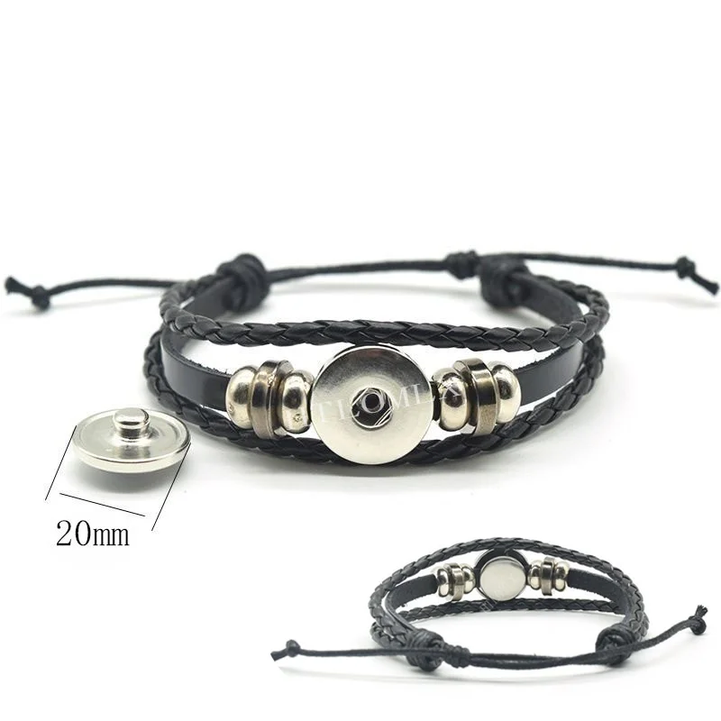 Leather Bracelets Japanese Anime Giant Stone Pocket Monster Bracelet Glass Circular Pocket Monster Jewelry Leather Bracelet Women and Children