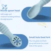 Baby Silicone Grinding Training Spoon Feeding Complementary Food Rice Paste Double Headed Soft Spoon Sticky Licking Rod BPA Free 4