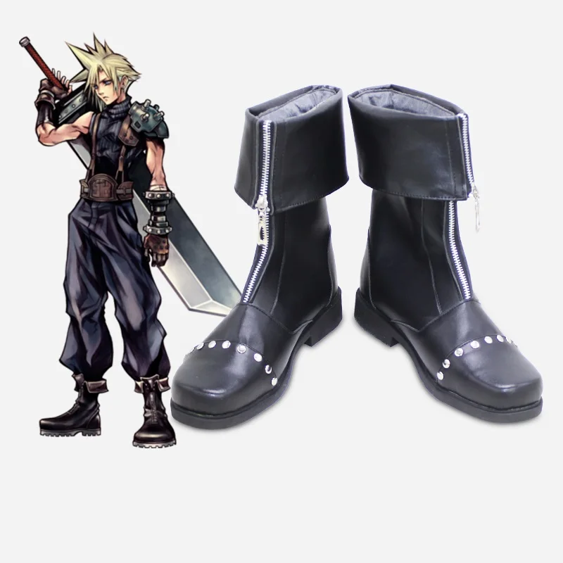 

Final Fantasy 7 Cloud Strife Cosplay Shoes Men Boys Halloween Carnival Boots