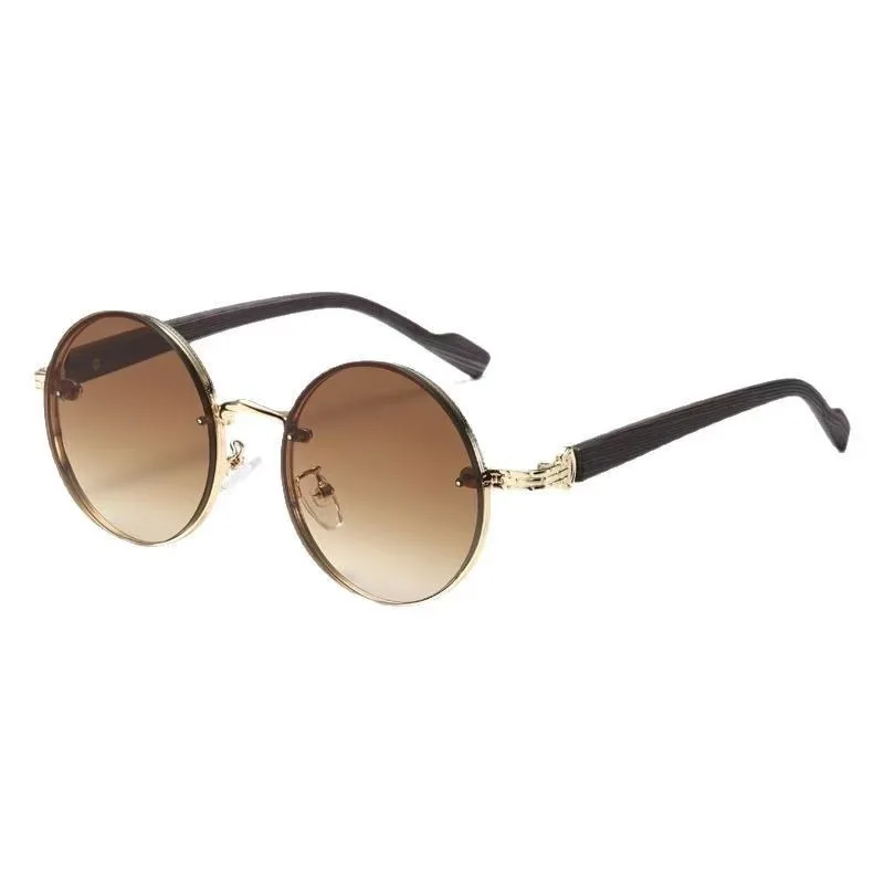 Elegant Vintage Round Gradient Sunglasses