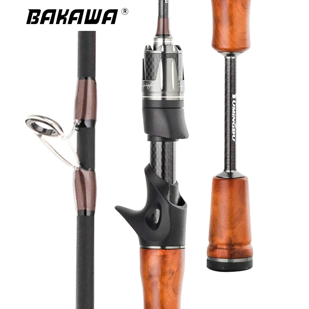 

BAKAWA Carp Fishing Rod 1.39M 1.55M 1.68M 1.8M Carbon Throwing 1.5-8g Travel Surfcasting Spinning/Casting Pole Sea Saltwater