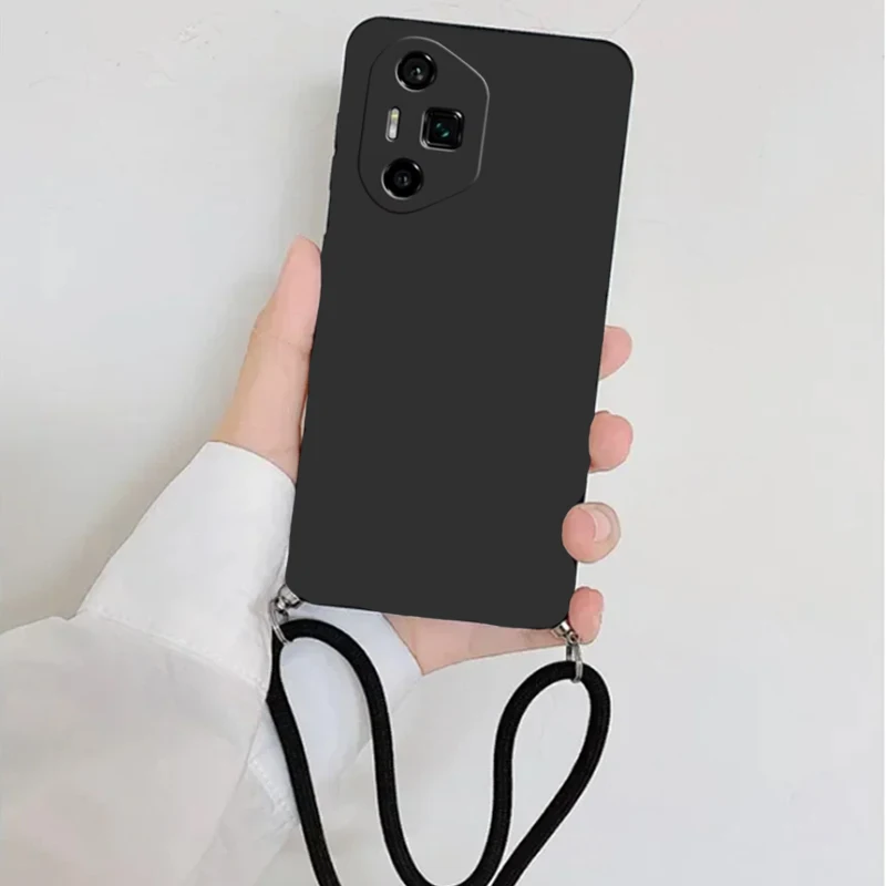 Enhanced Crossbody Lanyard Silicone Phone Case - Shockproof & Soft Silicone Cover