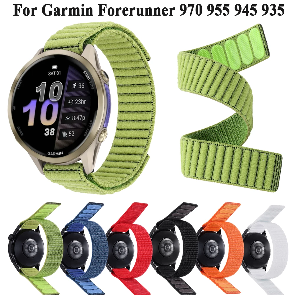 Premium Hook and Loop Nylon Strap Watchband, 22mm - Versatile and Durable Design