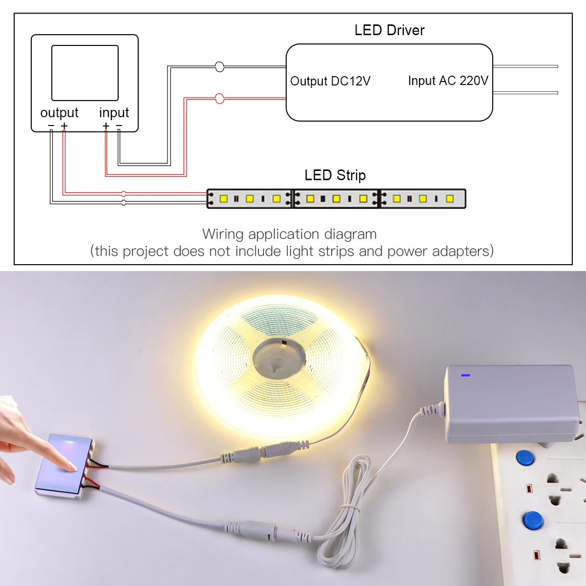 Dimmable Touch Sensor Switch for Smart Bathroom Mirrors