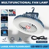 Multifunctional Waterproof Tent Fan Rechargeable Camping  Portable Lantern Night Market Booth Lamp Outdoor Cooling Fan Lamp 1