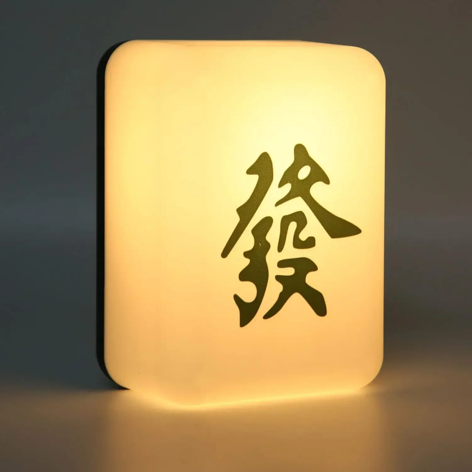 

Led Night Light Chinese Tradition Style Mahjong Shape Usb Rechargeable Yellow & White Lamp Home Decoration Gift