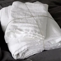 100% Pure Linen Pure Linen Sheet Set, 1 Flat Sheet, 2 Pillowcases, Queen and King Size Bedding, Breathable and Durable for Sleep 1