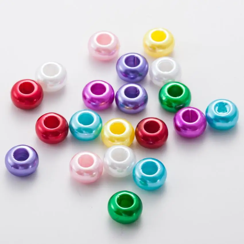 Colorful Beige ABS Imitation Pearl Beads