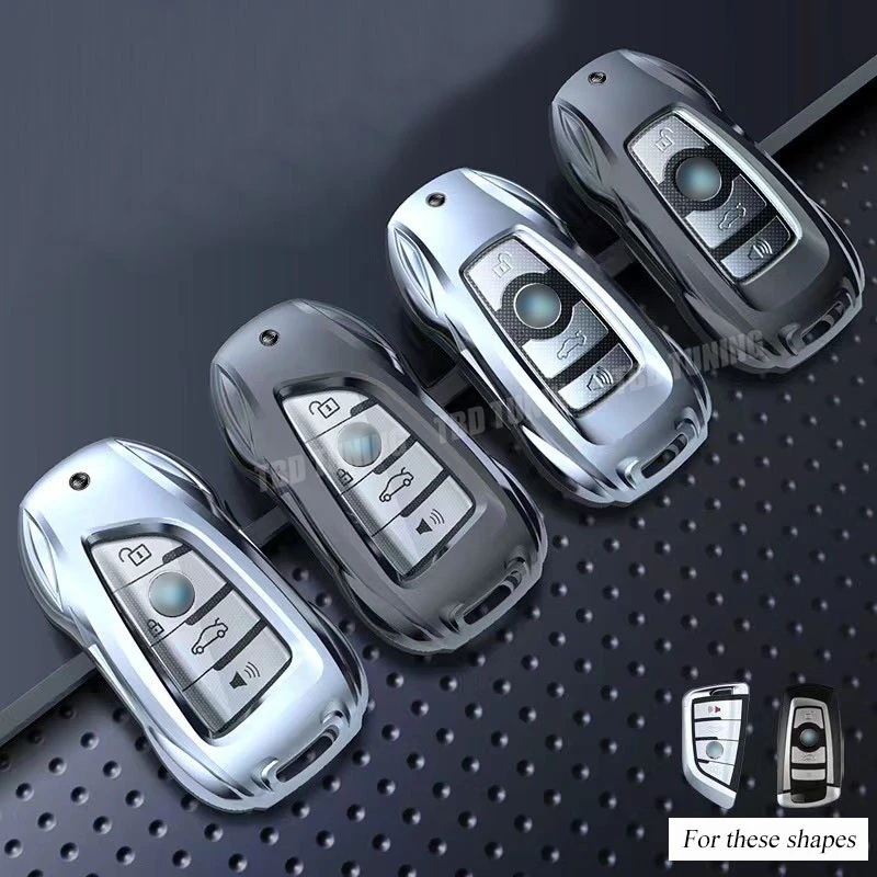 Zinc Alloy Car Key Case Cover For BMW 1 3 5 6 7 Series X1 X3 X4 X5 X6 X7 Car Accessories