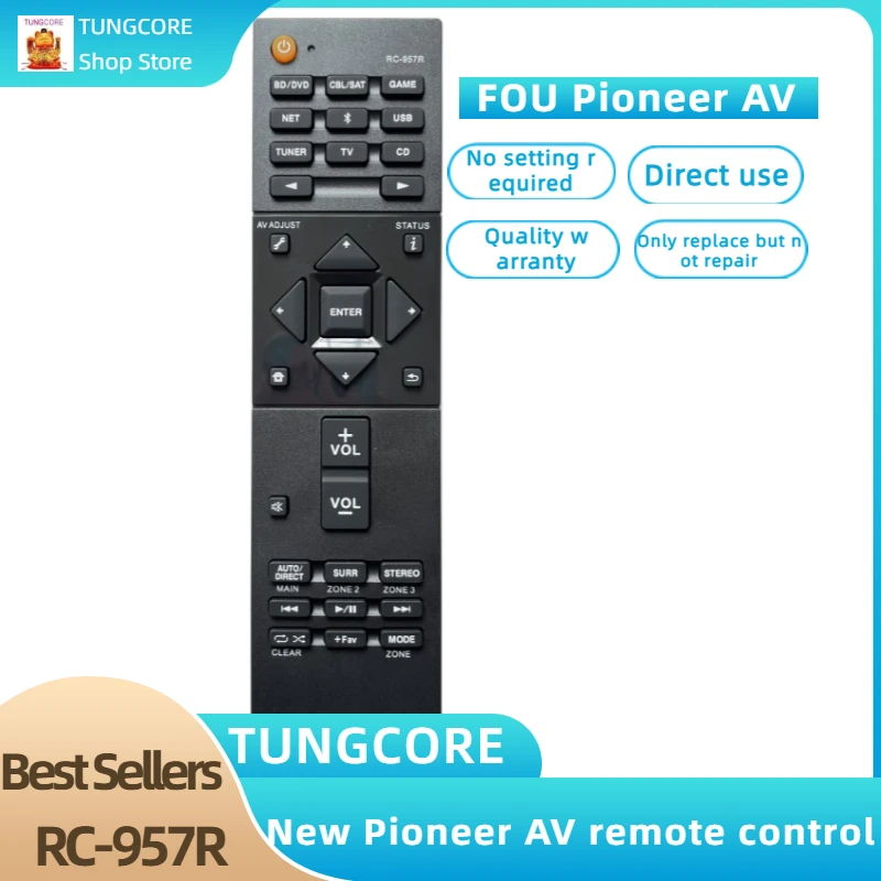 Pioneer Rc974r Av Receiver Rc927r Remote Control New Rc957r