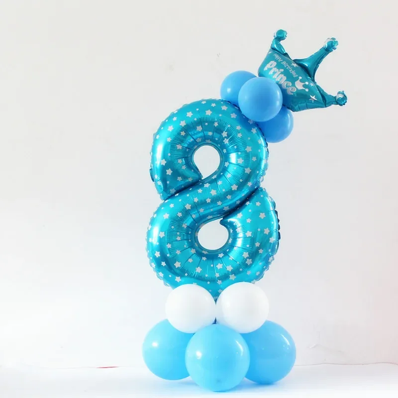 Happy Birthday Party Decorations Kids balloon Aluminium Digit Air Balls Event Party Wedding Supplies hats