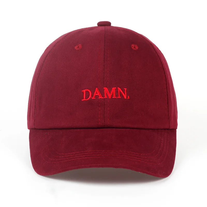 Luxury New Unisex DAMN Embroidery Baseball Designer Caps Man Woman Hiphop Snapback Hat Outdoor Casual SunscreenHat Gorras Hombre 2