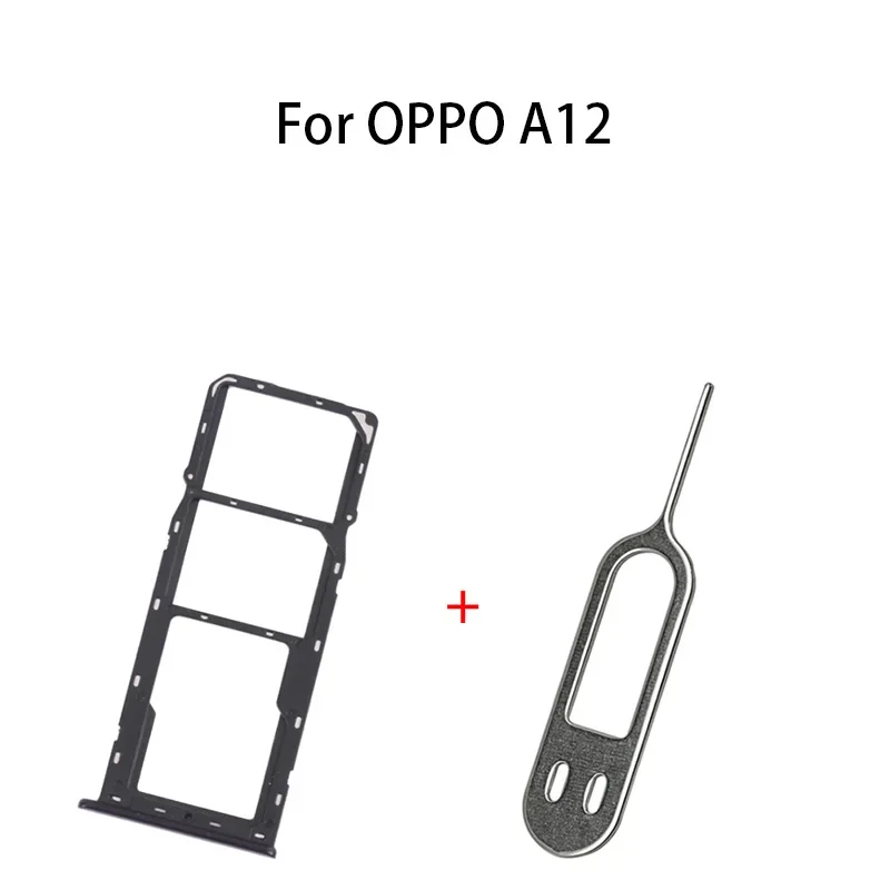 SIM 카드 트레이 및 SD 카드 트레이 소켓 리더 거치대 슬롯, OPPO A12 CPH2083, CPH2077