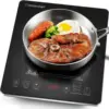 Portable Induction Cooktop 1800W Induction Stove Burner With Ultra Thin Body, With 8 Temperature & Power Levels 1