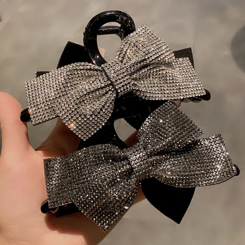 High-End große Fliege Haar Krallen greifen Clip weibliche Luxus Temperament zurück Löffel Hai Clips Haarnadel Zubehör für Frauen