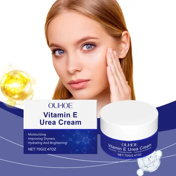 Vitamin E & Urea Cream – Intense Moisturizer for Dry Skin, Hydrating Face and Body Cream, Brightening Treatment for Rough Skin