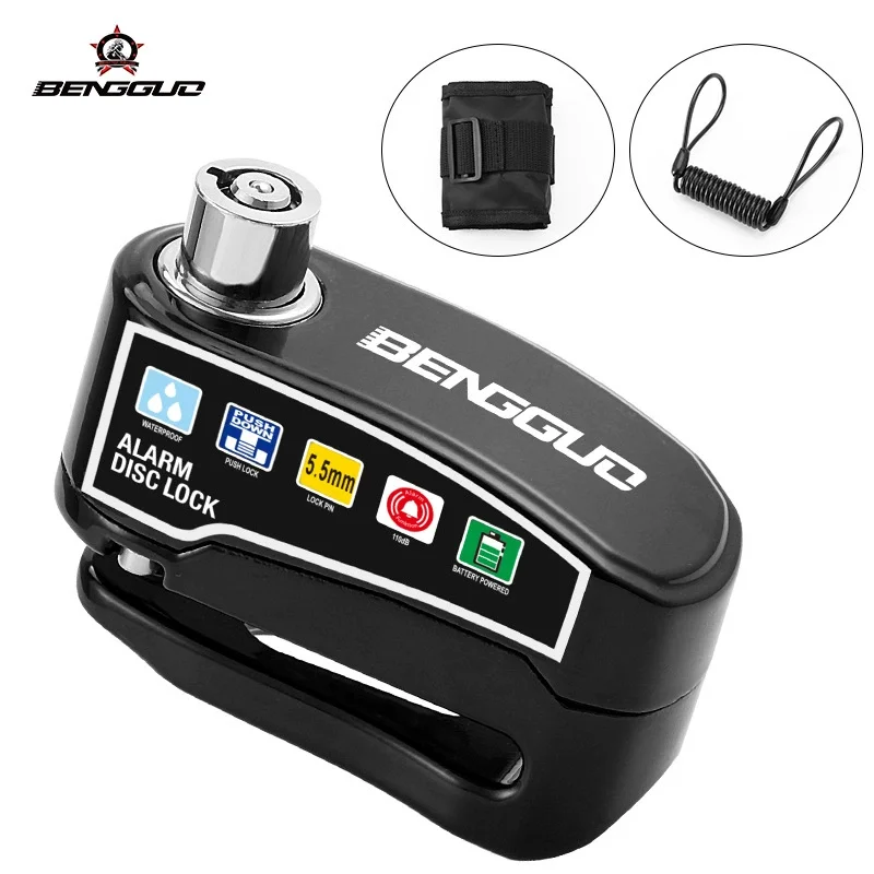 High-Decibel Waterproof Security Alarm Lock for Scooters and Bicycles
