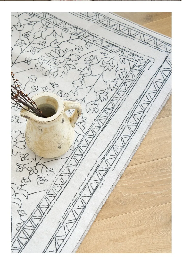 American Retro Carpet Comfortable Soft Living Room Carpets Non Slip Machine Washable Rugs Persian Style Bedroom Rug السجاد Tapis