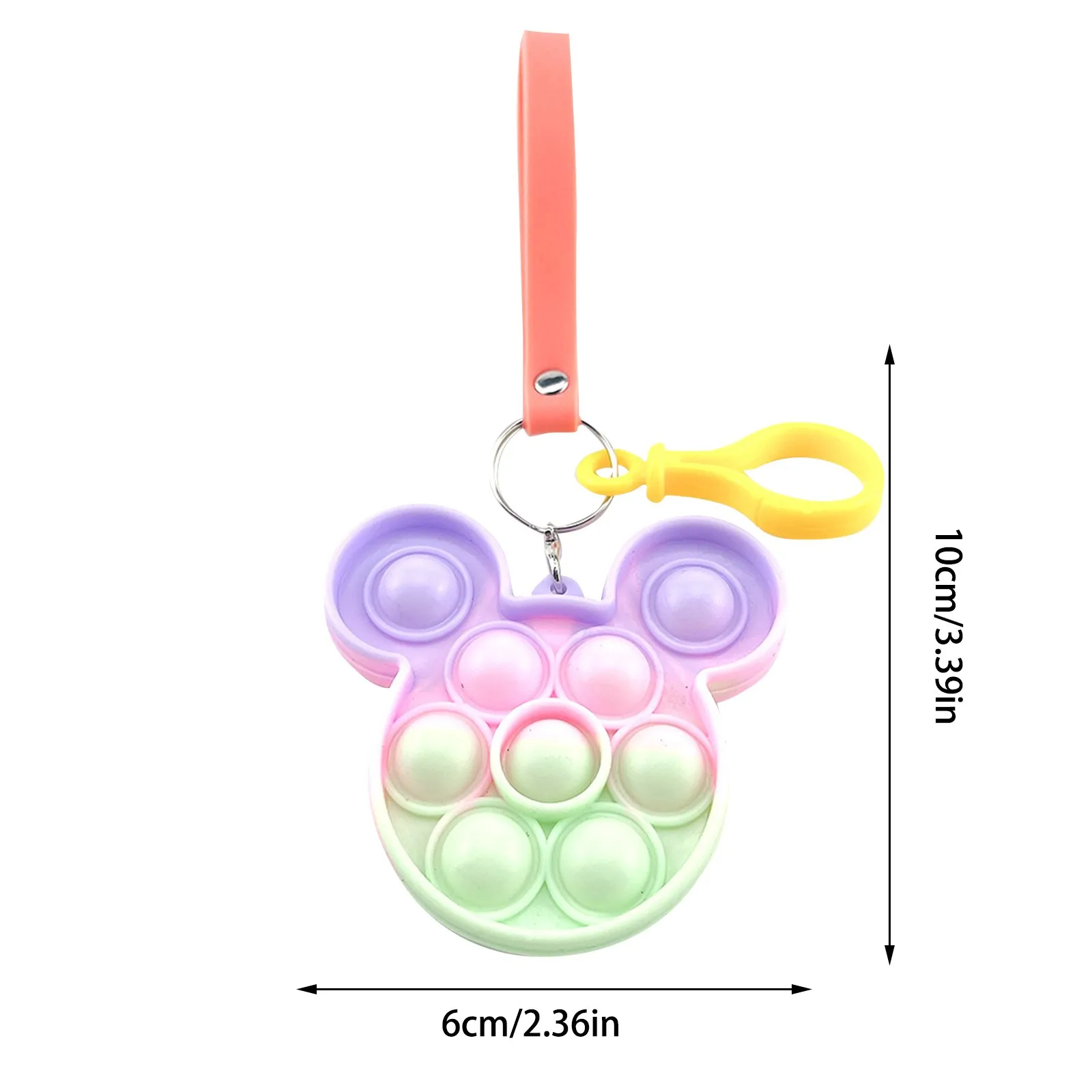 mochis squishy toys Cheap Mini Push Bubble Sensory Fidget Toys Keychain Simple Dimple Squishy Anti Stress Reliever For Adult Kids Popeit Fidget Toy squeezy toys Squeeze Toys