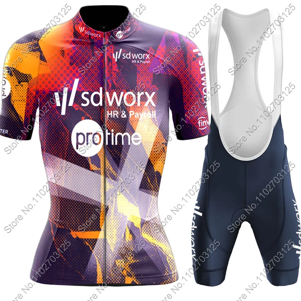 Team Sd Worx 2025 Cycling Jersey Women Set Bicycle netherlands Clothing Kit Road Bike Shirts Suit Bicycle Bib Shorts MTB Maillot 5