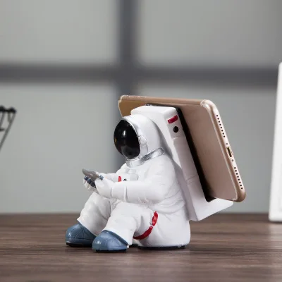 Astronaut Mobile Phone Stand Student Desktop Holder Spaceman Cell Phone Holder Desk Decoration phone stand